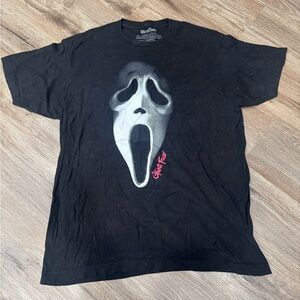 Ghost Face Pink Logo Graphic Tee